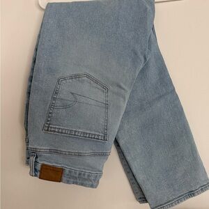 Classic Light Blue Straight Leg Jeans